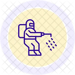 Disinfectant man  Icon