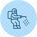 Disinfectant Man Pentaglow Icon