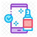 Disinfection Mobile Phone Icon