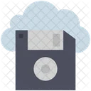 Cloud Computer Diskette Symbol