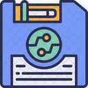 Diskette Storage Retro Icon
