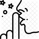 Diskretion Besonnenheit Stille Symbol