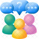 Diskussion Kommunikation Konversation Symbol