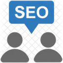 Seo Diskutieren Reden Symbol