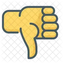 Dislike Gesture Hand Icon