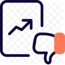 Dislike Growth Growth Graph Analytics Icône