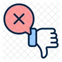 Dislike Thumbs Down Unapproved Icon