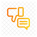 Dislike Thumbs Down Chat Icon
