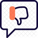 Kommentar Nicht Mogen Nachricht Nicht Mogen Schlechtes Feedback Symbol