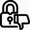 Dislike Lock Dislike Lock Icon
