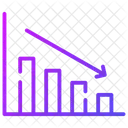 Disminucion Grafico Diagrama Icono