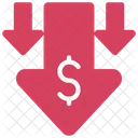 Disminución de dinero  Icon