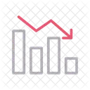 Grafico Tabla Disminucion Icono