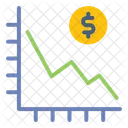 Disminucion Grafico Estadistica Icono