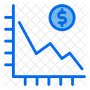 Disminucion Grafico Estadistica Icono