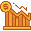 Disminucion Grafico Recesion Icon