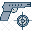 Disparo Pistola Objetivo Icono