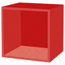 Display Cubes Red Cube Cube Shape Icon