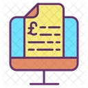 Minvoice Mail Display Invoice Pound Icon