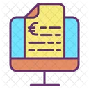 Mreceipt Display Invoice Euro Icon