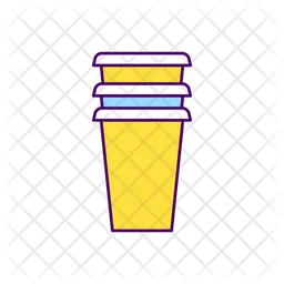 Disposable cups  Icon