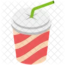 Disposable Cup Disposable Juice Straw Cup Icon