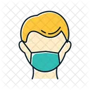 Disposable medical mask  Icon