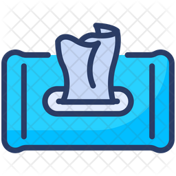 Disposable Wipes Icon - Download In Colored Outline Style