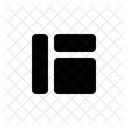 Diseno Dos Filas Etiqueta Superior Icono