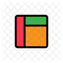Diseno Dos Filas Etiqueta Superior Icono