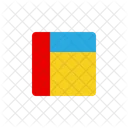 Diseno Dos Filas Etiqueta Superior Icono