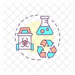 Disposing of chemicals  Icon
