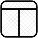 Deux Colonnes Plan Icône