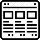 Navigateur Interface Web Icône