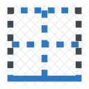 Tableau Bordure Bas Icône