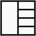 Un Rangee A Droite Icône
