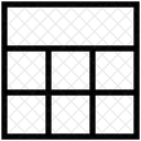 Trois Lignes Mise En Page Icône