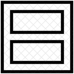 Disposition sur deux lignes  Icône