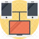 Rete Dispositivi Mobili Dati Icon