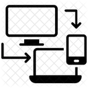 Dispositivo Intelligente Trasferimenti Di Dati Condivisione Di Database Icon