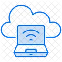 Dispositivo conectado a la nube  Icono