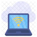 Wifi En La Nube Alojamiento En La Nube Dispositivo Conectado A La Nube Icono