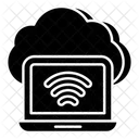 Dispositivo conectado a la nube  Icono