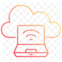 Dispositivo conectado à nuvem  Ícone