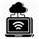 Dispositivo conectado à nuvem  Ícone