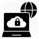 Dispositivo Conectado Seguro Bloqueo En La Nube Dispositivo Conectado De Seguridad Icono