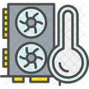 Dispositivo De Almacenamiento Calentamiento De Disco Calefaccion Icono