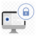 Bloqueado Seguridad Monitor Icono