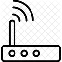 Dispositivo De Internet Sinais De Internet Sinais De Antena De Modem Icon