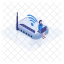 Router Wi Fi Dispositivo Internet Router Wireless Icon